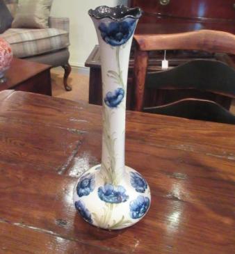 Tall McIntyre Moorcroft Florin Ware Poppies Vase