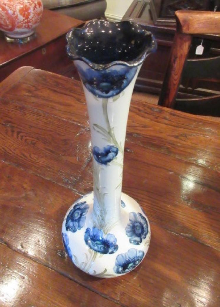 Tall McIntyre Moorcroft Florin Ware Poppies Vase - Image 4
