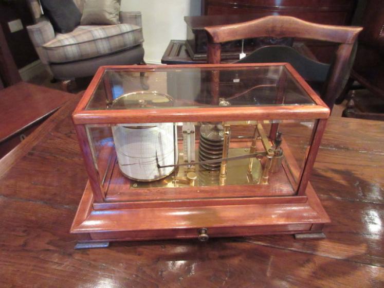 Top Quality Victorian Walnut Cased London Barograph - Image 1
