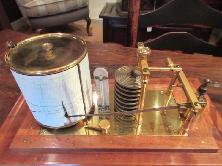 Top Quality Victorian Walnut Cased London Barograph - Image 2