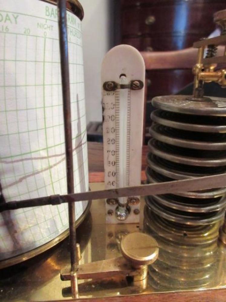 Top Quality Victorian Walnut Cased London Barograph - Image 3