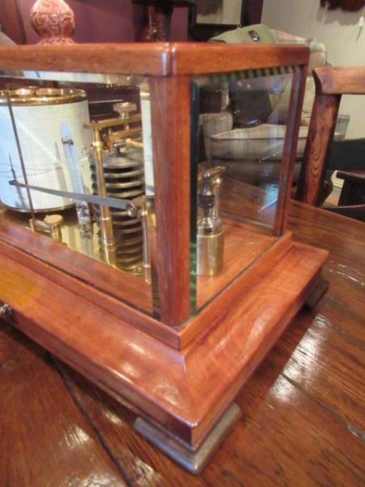 Top Quality Victorian Walnut Cased London Barograph - Image 5