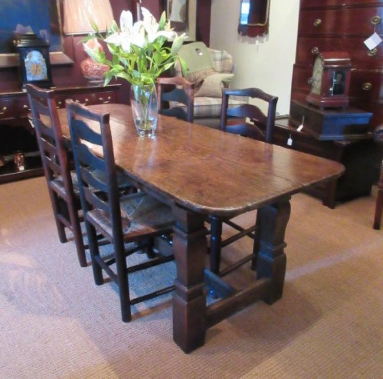 Superb George II Period Oak Refectory Table - Image 5