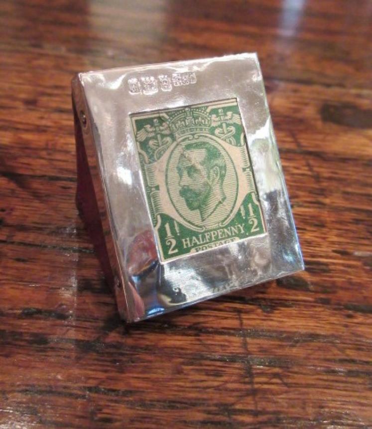Unusual Edwardian Period Silver Desk Paperweight - Image 1