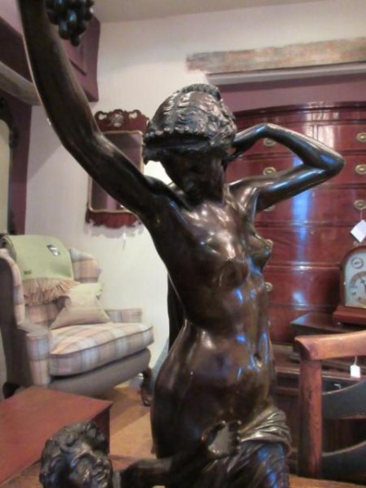 19th Century French Bronze Sculpture of Bacchante - Image 3