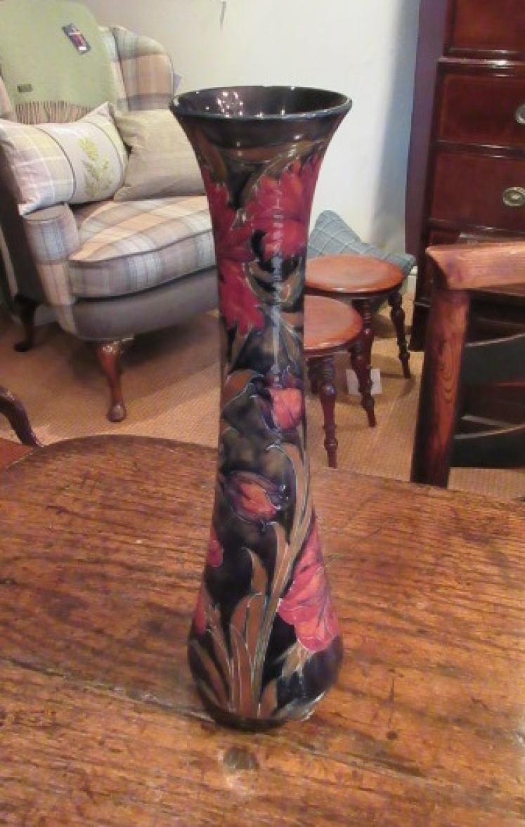 Art Nouveau Period Moorcroft Spanish Tall Vase - Image 1