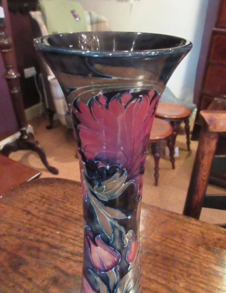 Art Nouveau Period Moorcroft Spanish Tall Vase - Image 2