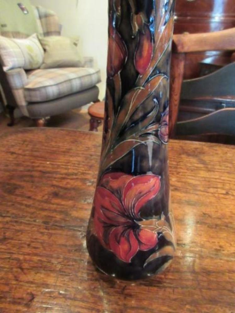 Art Nouveau Period Moorcroft Spanish Tall Vase - Image 3