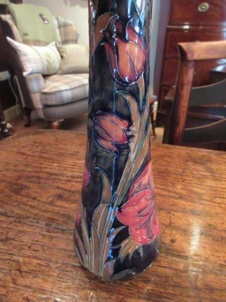 Art Nouveau Period Moorcroft Spanish Tall Vase - Image 5