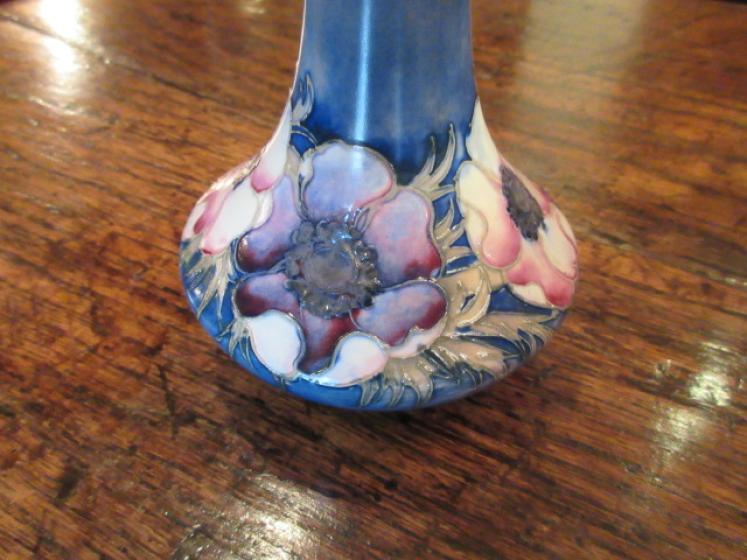 Moorcroft Salt Glazed Anemone Pattern Vase - Image 2