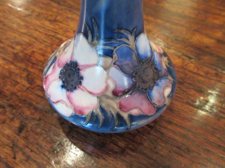 Moorcroft Salt Glazed Anemone Pattern Vase - Image 3