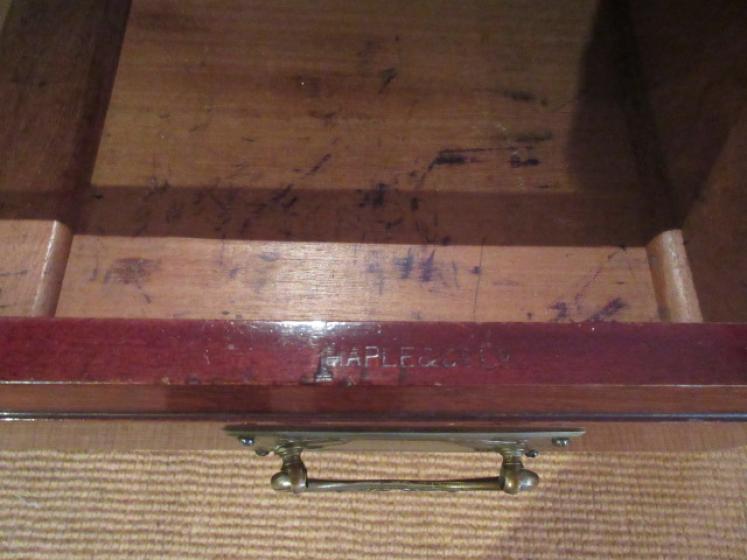 19th Century Maples of London Pedestal Desk - Image 5