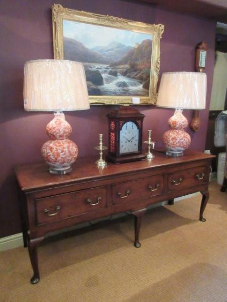 Superb George II Period Oak & Mahogany Dresser - Image 1