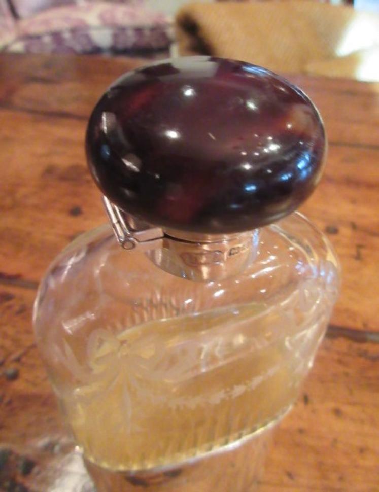 Fine George V Period Silver & Tortoiseshell Hip Flask - Image 4