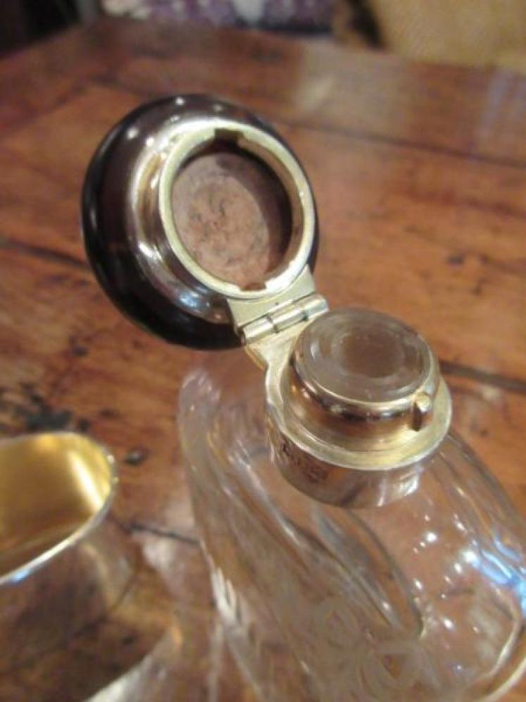 Fine George V Period Silver & Tortoiseshell Hip Flask - Image 5