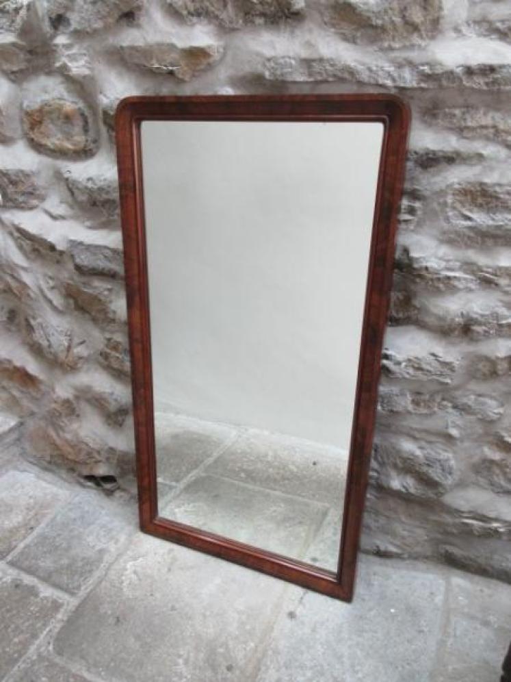 Mid 19th Century Figured Mahogany Dressing Mirror - Image 1