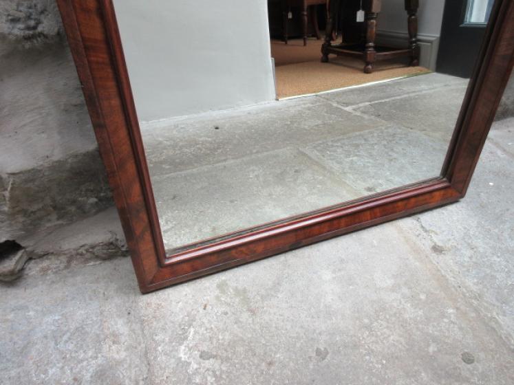 Mid 19th Century Figured Mahogany Dressing Mirror - Image 2