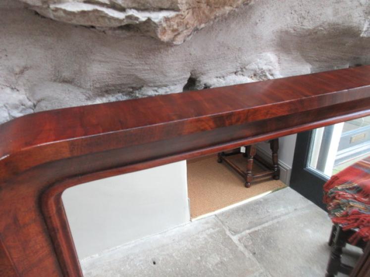 Mid 19th Century Figured Mahogany Dressing Mirror - Image 4