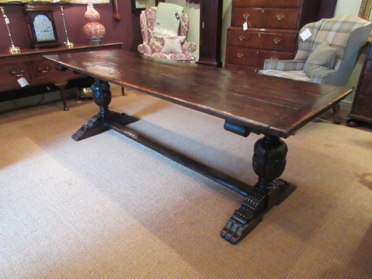 Superb Large George I Period Oak Refectory Table - Image 1