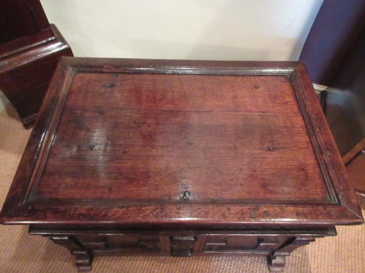 Stunning Charles II Period Oak Strong Box - Image 3