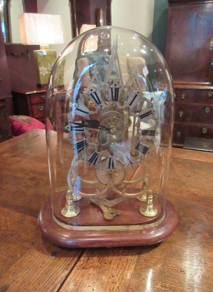 Mid Victorian Single Fusee London Skeleton Clock - Image 1