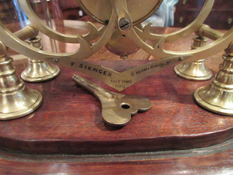 Mid Victorian Single Fusee London Skeleton Clock - Image 4
