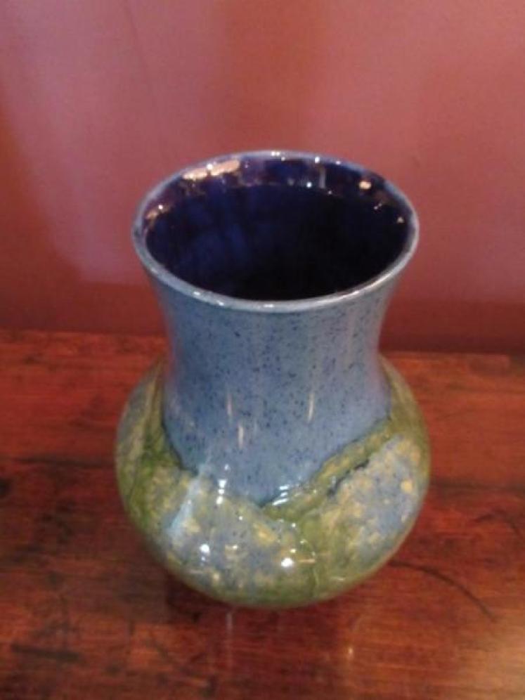 Large Moorcroft Moonlit Blue Shaped Vase - Image 5
