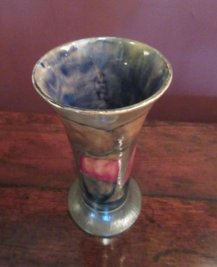Moorcroft Eventide Liberty's Pewter Footed Vase - Image 4