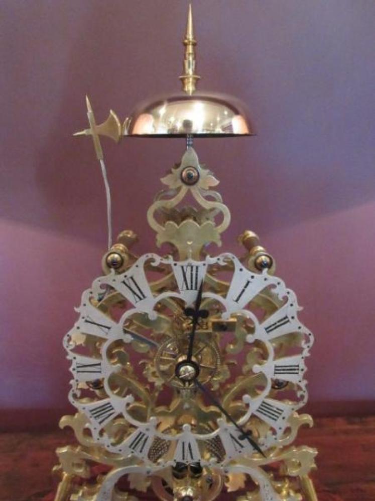Stunning Early Victorian Dent of London Skeleton Clock - Image 4