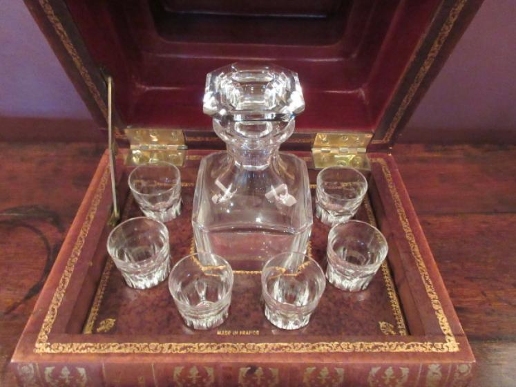 Superb French Leather Bound Decanter Box - Image 4