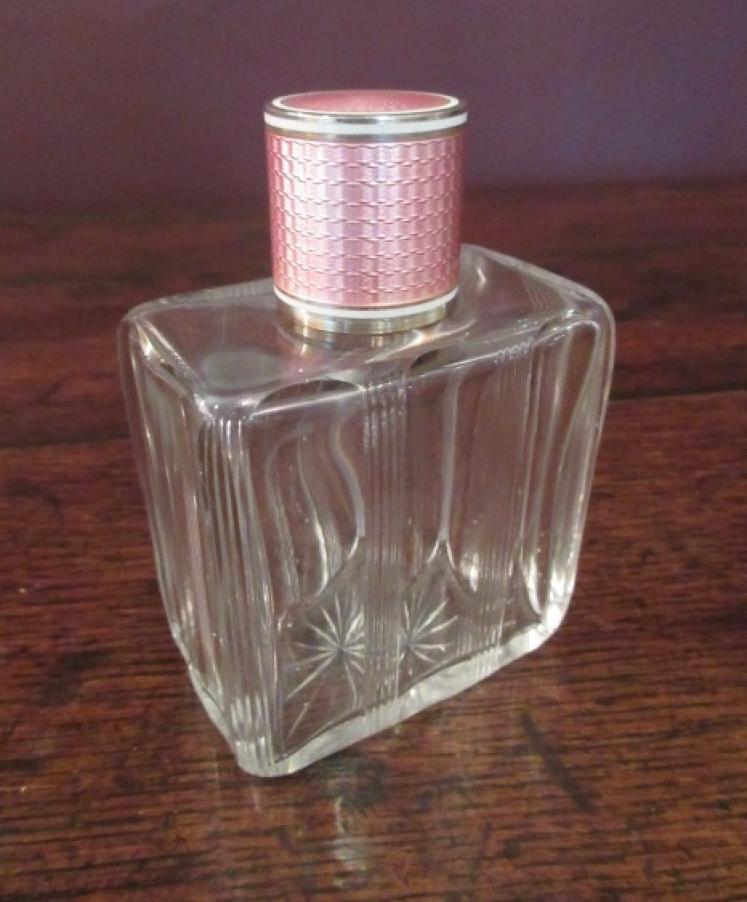French Art Deco Period Silver Enamel Scent - Image 1