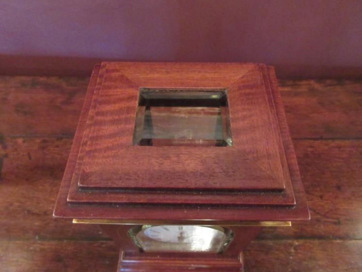 Fine 19th Century Mahogany & Brass Inlaid Library Clock - Image 3