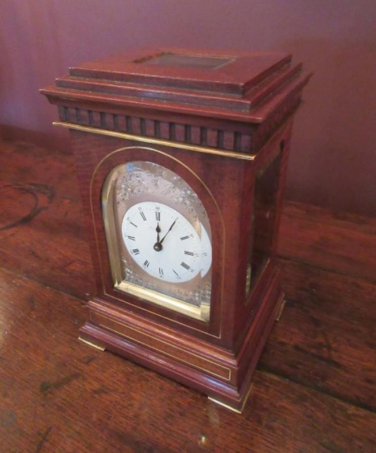 Fine 19th Century Mahogany & Brass Inlaid Library Clock - Image 5