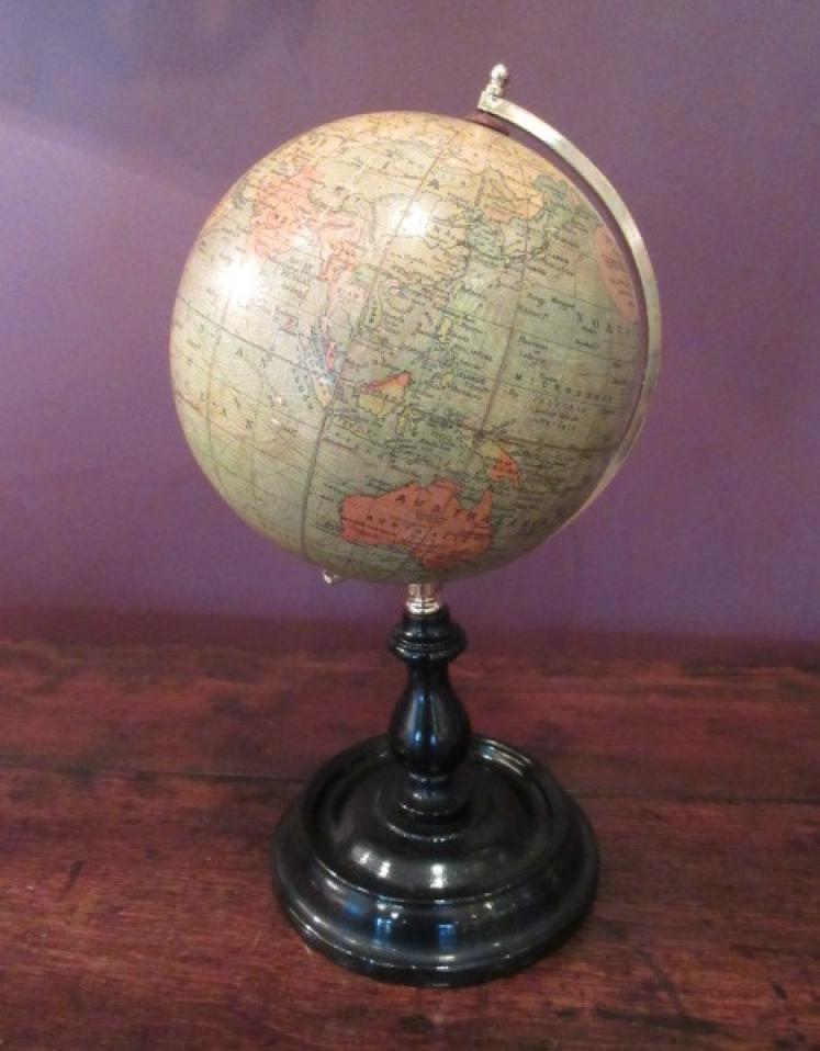 Phillip's of London 6" Paper Mache Terrestrial Globe - Image 1