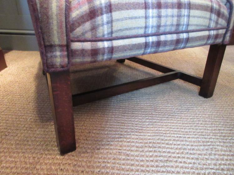 Top Quality 19th Century Upholstered Wing Armchair - Image 5