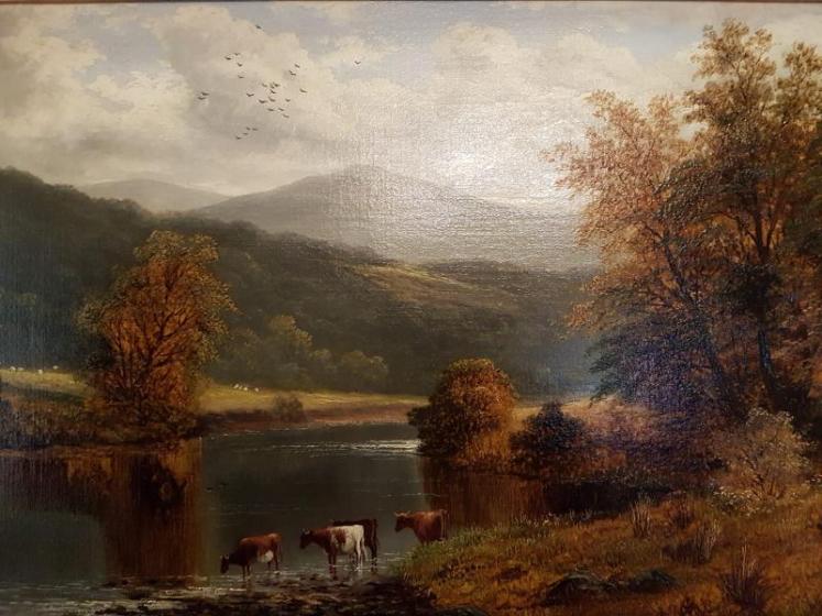 William Mellor 'Cattle in Lakeland Scene' Painting - Image 5