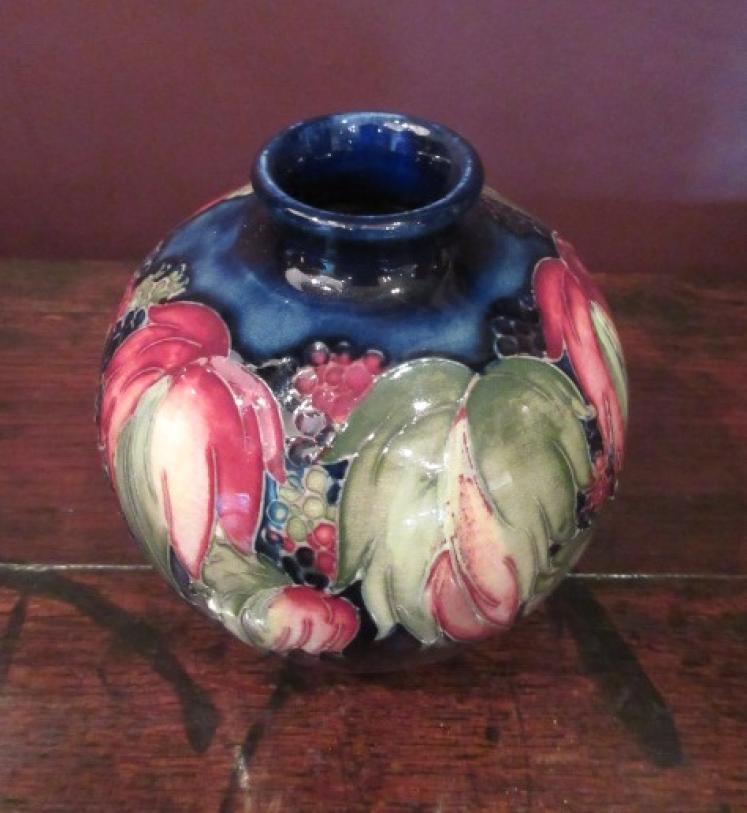 Moorcroft Leaf & Blackberries Globular Vase - Image 2