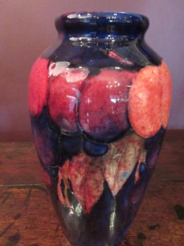 Moorcroft Wisteria Flambe Glazed Roll Neck Vase - Image 3
