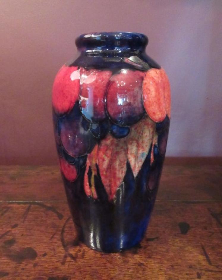Moorcroft Wisteria Flambe Glazed Roll Neck Vase - Image 5