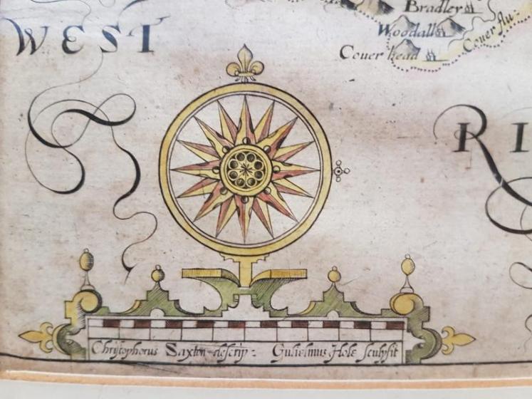 17th Century Map of North Riding of Yorkshire.c.1630 - Image 2