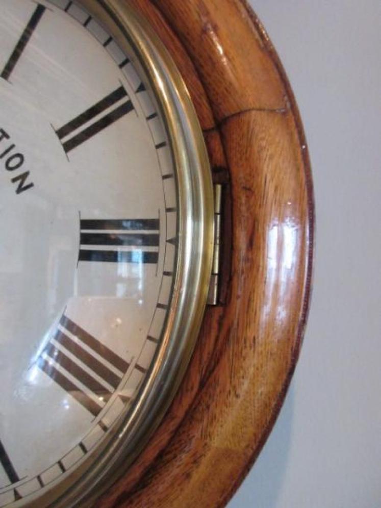 Late 19th Century Fusee 'Ashton Tramways' Wall Clock - Image 3