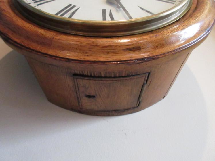 Late 19th Century Fusee 'Ashton Tramways' Wall Clock - Image 5