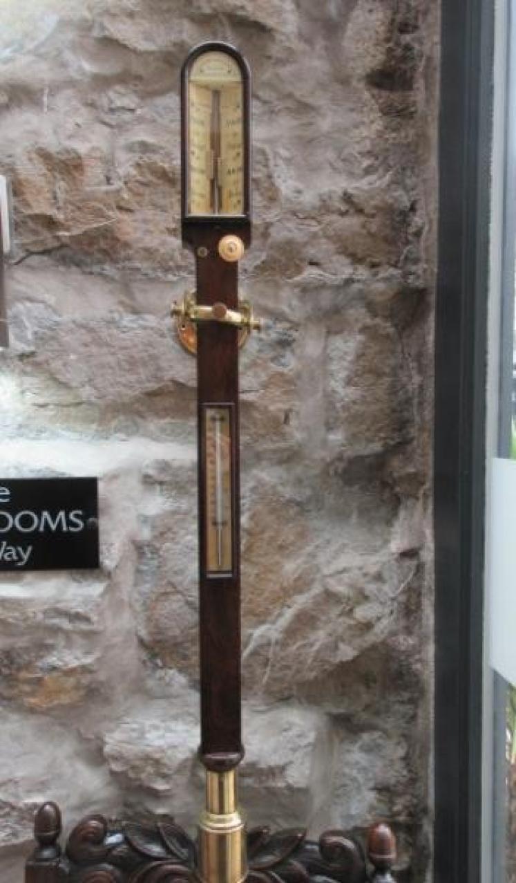 Late 19th Century Rosewood Marine Stick Barometer - Image 1