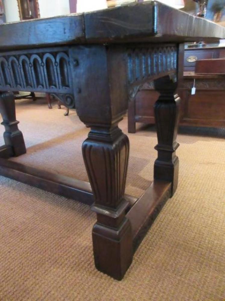 Stunning Large Early 18th Century Oak Refectory Table - Image 5