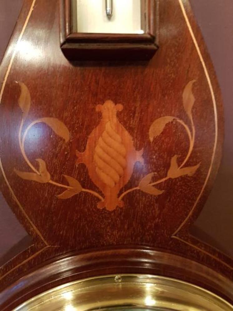 Top Qualiy Victorian Inlaid London Banjo Barometer - Image 2