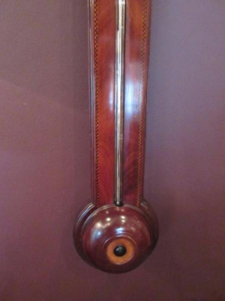 Fine George III Period Sheraton Inlaid Stick Barometer - Image 5