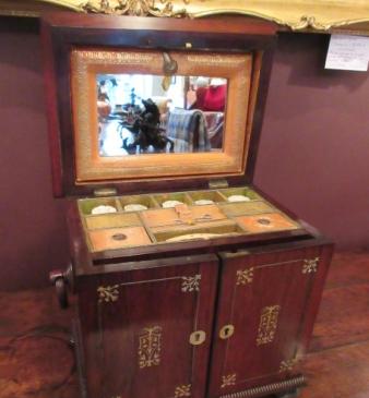 Early Victorian Rosewood Ladies Sewing & Jewel Casket