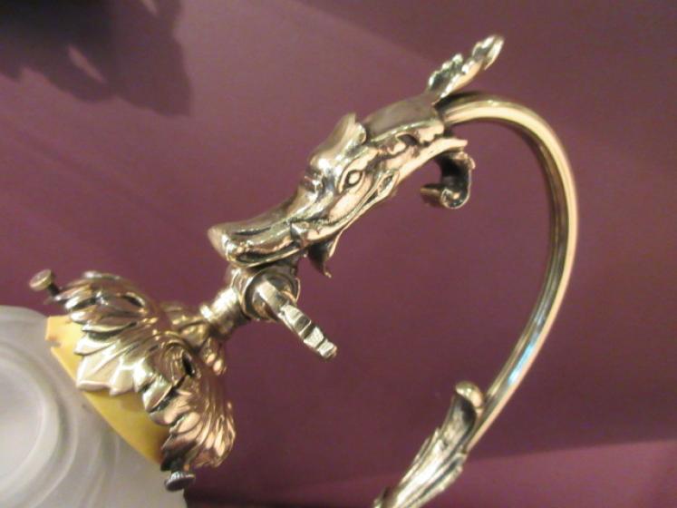 Top Quality Edwardian Cast Brass Adjustable Table Lamp - Image 4
