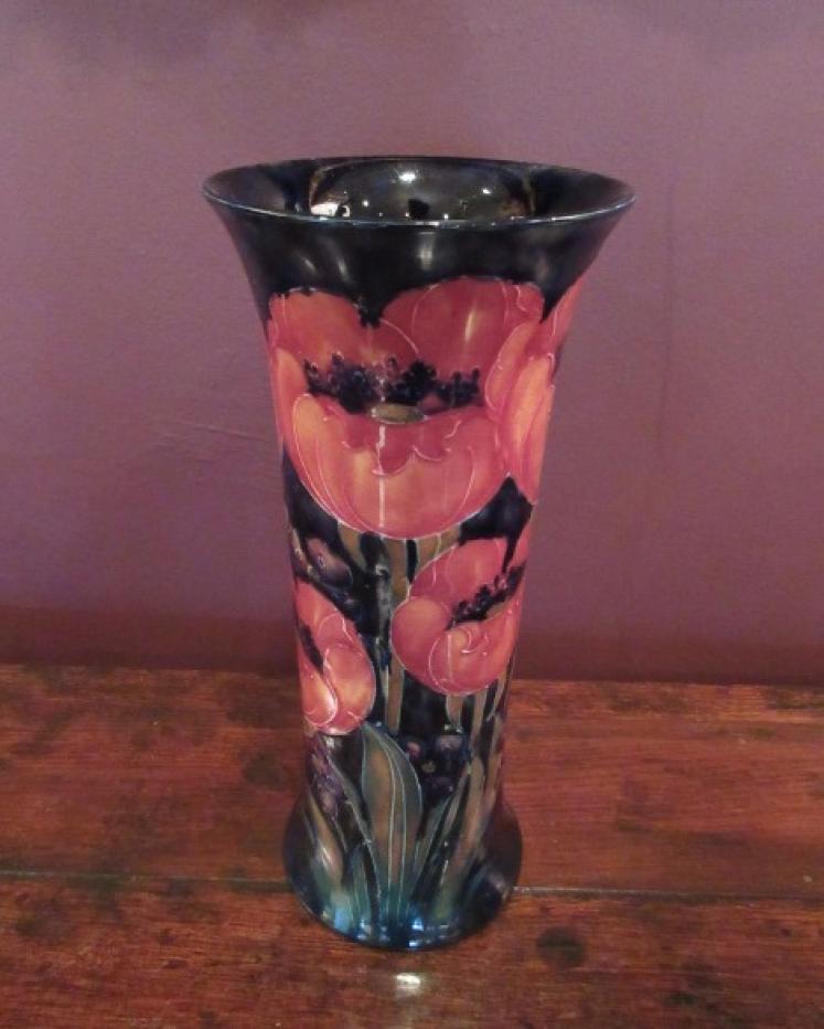 Early Moorcroft Big Poppy Flared Top Vase - Image 1