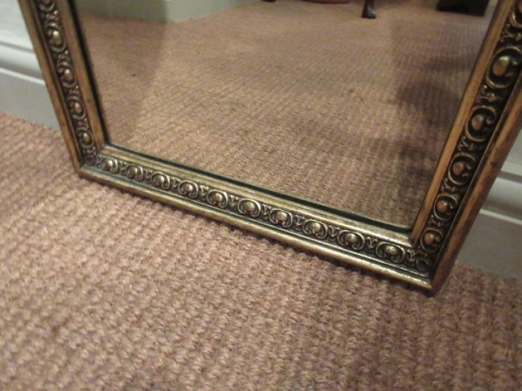 Tall Mid 19th Century Timber Gilt Floor Standing Mirror - Image 4